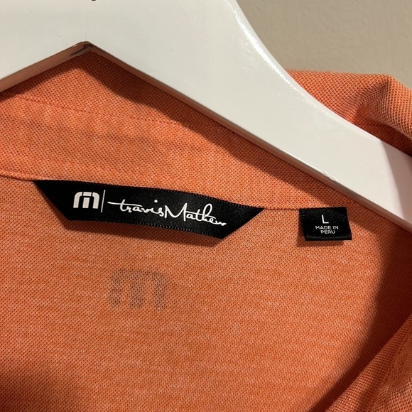 TRAVIS MATHEW ADULT SWIMMING Polo HEATHER AUTUMN SUNSET Sz L - Picture 7 of 11